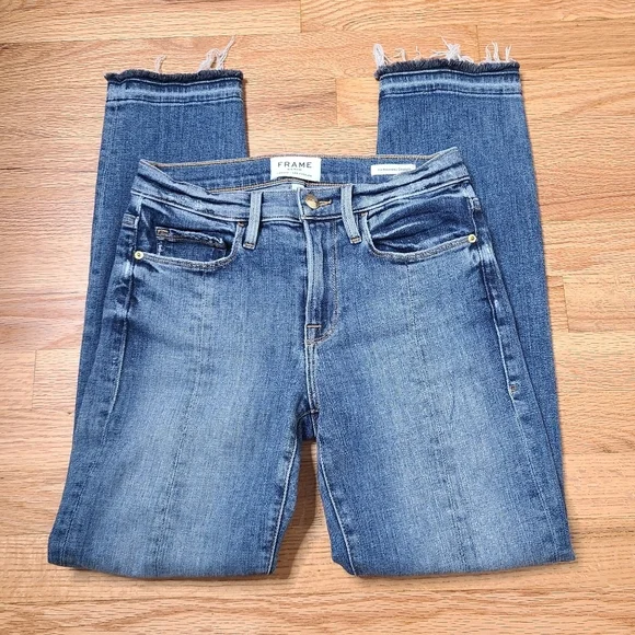 Frame Denim Size 24 Le Nouveau Straight Jeans in Sheffield - Picture 3 of 9